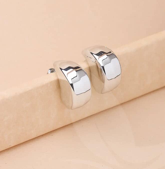 Crescent Hoop Earrings