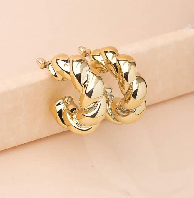 Twisted Hoop Earrings