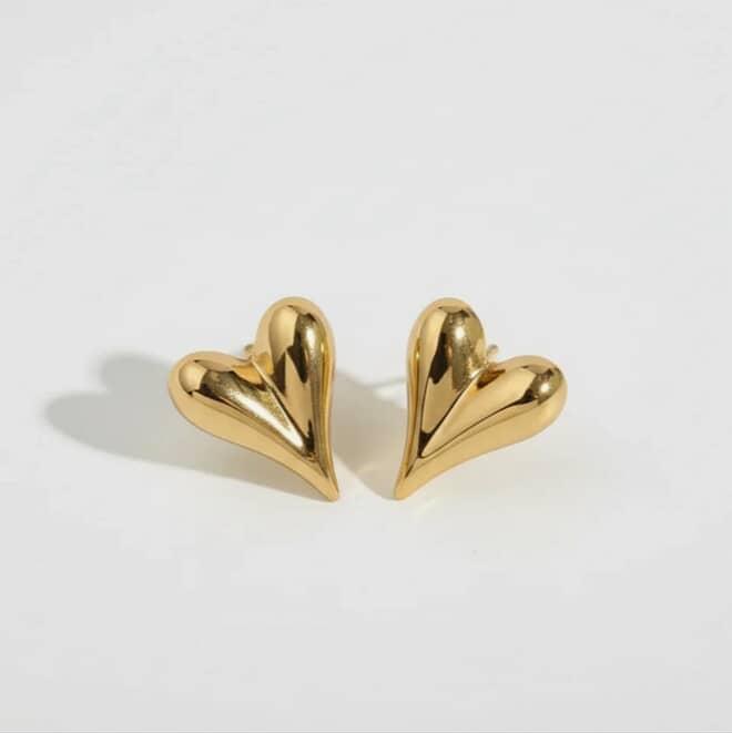 Heart Stud Earrings
