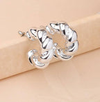 Twisted Hoop Earrings