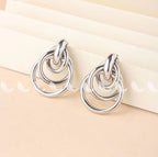 Classy Round Earrings